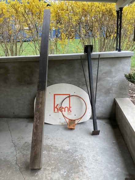 Photo of free Basketball hoop, backboard and post (Stockbridge, Maple st) #1