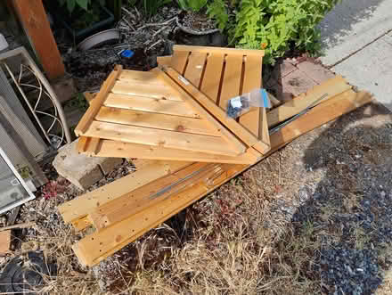 Photo of free Ikea wood shelving (Fremont/Greenwood) #1