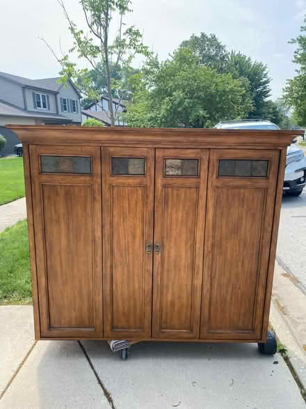 Photo of free Cabinet /Entertainment /Dresser (Woodridge near 83rd & Woodward) #1