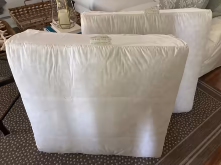 Photo of free Pottery Barn replacement cushions (Red Top and Riva Ridge) #1