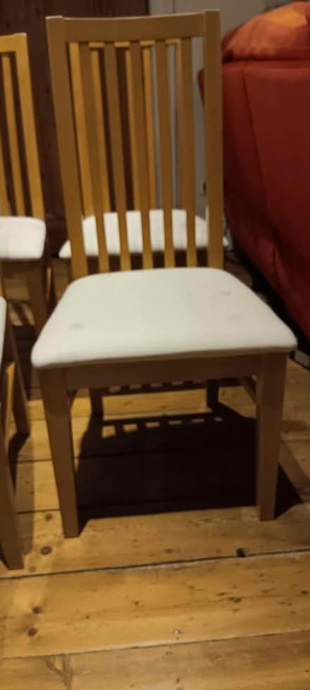 Photo of free 4 wooden dining chairs (West Greenwich SE10) #2