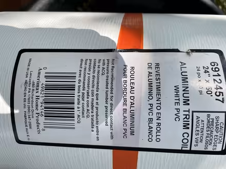 Photo of free New aluminum trim coil (Watertown off School Street) #1