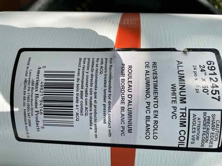 Photo of free New aluminum trim coil (Watertown off School Street) #1