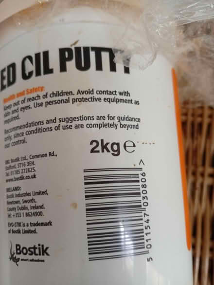 Photo of free Linseed Putty full 2K tub (Buxworth SK23) #2