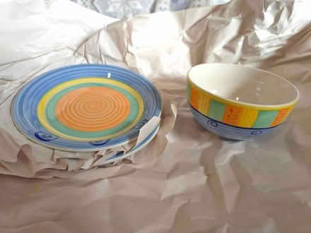 Photo of free Crockery - 3 Plates & 3 Bowls (Pitsea SS13) #1