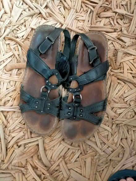 Photo of free Ladies leather sandles size 8 (Keynsham Memorial Park BS31) #1