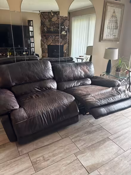 Photo of free Leather electric sofa and loveseat (Oaklawn) #3