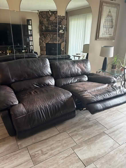 Photo of free Leather electric sofa and loveseat (Oaklawn) #3
