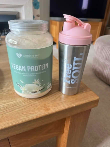 Photo of free Vegan Protein and protein shaker (Worcester Park) #1