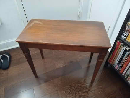 Photo of free Wooden piano bench (Washington DC) #1