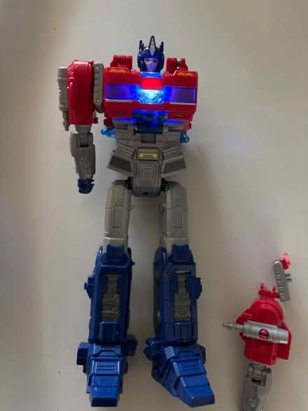 Photo of free Optimus Prime Power Flip-arm broken (Old Mill Grove Rd playground) #4
