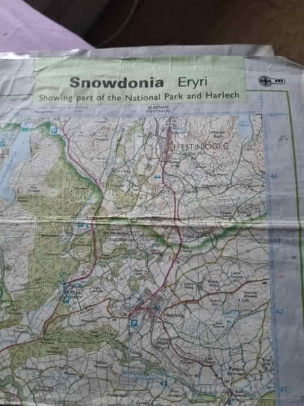 Photo of free Old OS Map.18. Snowdonia (Bangor LL57) #2