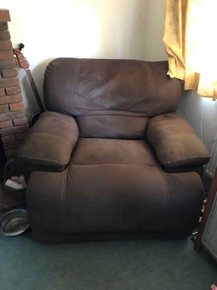 Photo of free Suedette reclining chair (CB25 9ae) #1