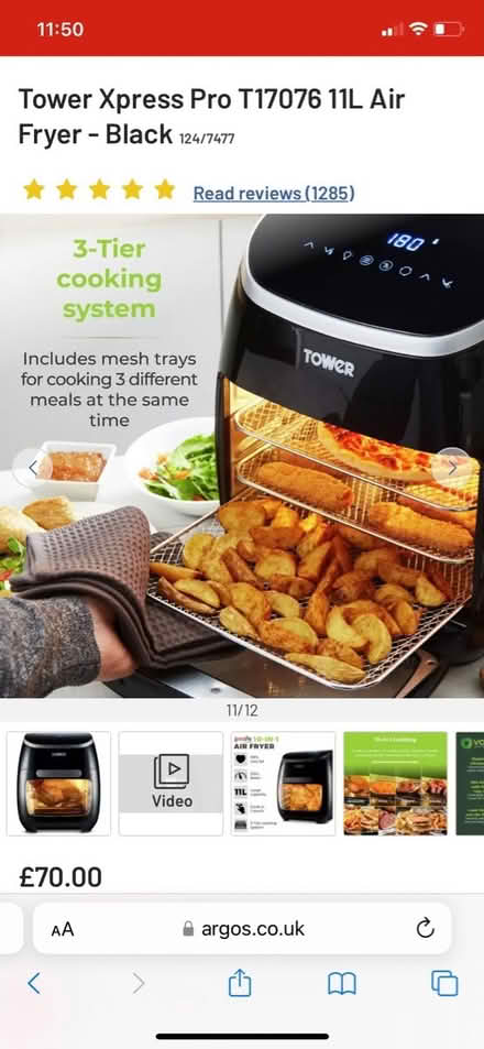 Photo of free Air fryer - Tower (Whiston, S60) #4