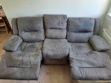 Photo of free 3 seater recliner (Blackrock) #2
