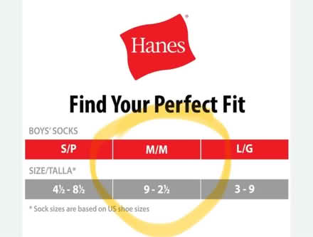 Photo of free 22 pairs boys Hanes socks size M (Skokie) #2