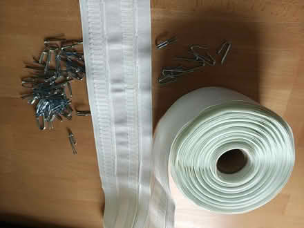 Photo of free Triple pleat curtain header tape plus hooks (Headington OX3) #1