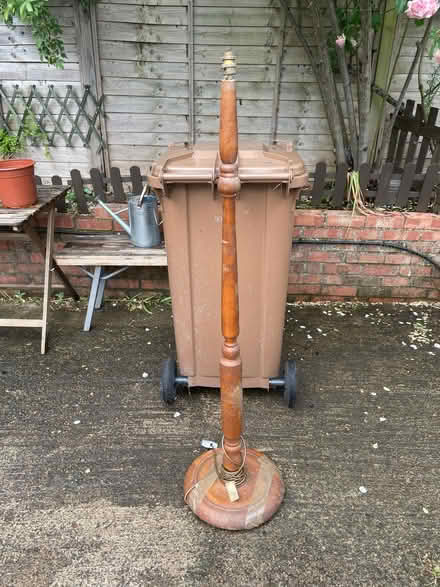 Photo of free Wooden standing lamp (New Marston OX3) #1