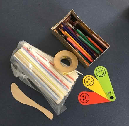 Photo of free Craft straws, coloured pencils etc (Garden City OX5) #1