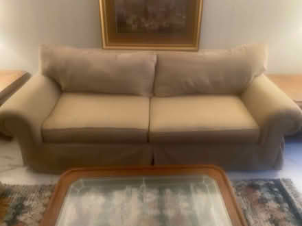 Photo of free 2 beige sofas: love seats (Fairfield NJ) #3
