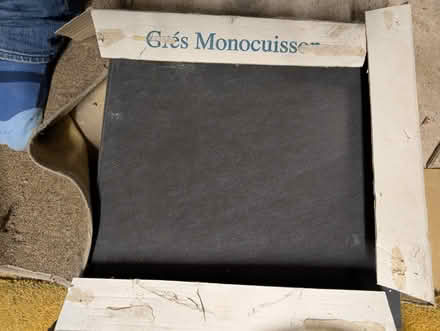 Photo of free 5 x Floor tiles dark grey/black (Heaton Norris SK4) #1