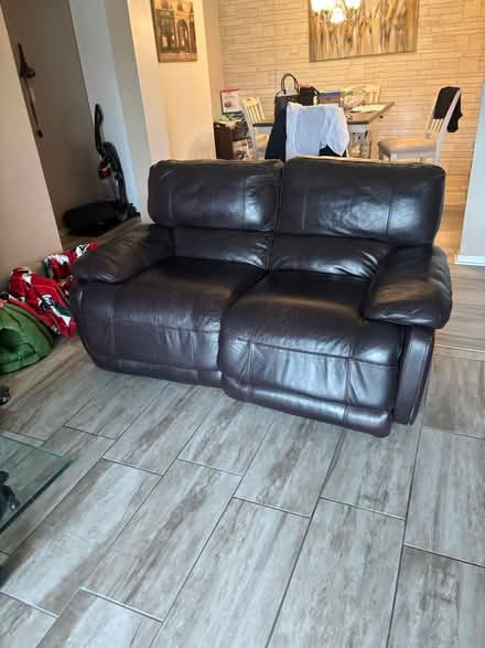 Photo of free Electric leather sofa and love seat (South side) #2