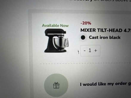Photo of Mixer with Tilt head (Broadwater SG2) #1