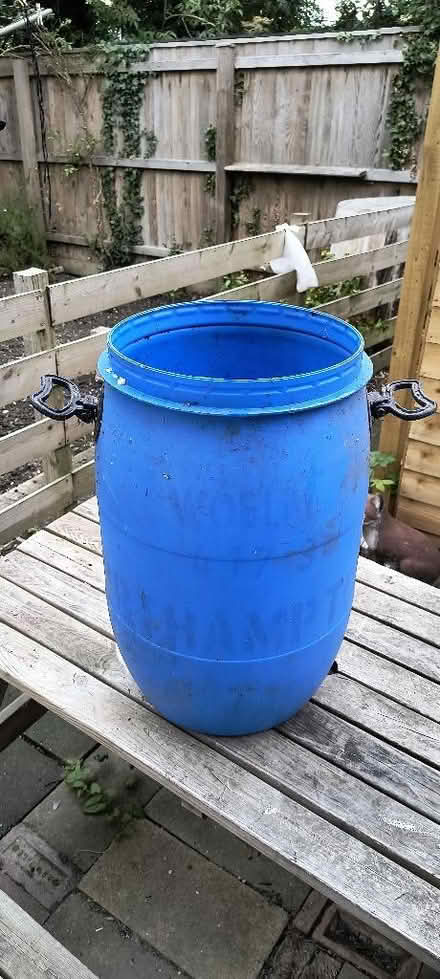 Photo of free Large plastic water drum (Ely CB6) #1