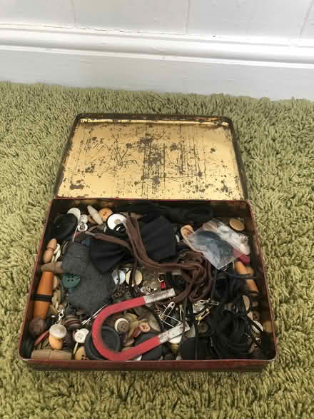 Photo of free Tin of buttons etc (St Clement) #2