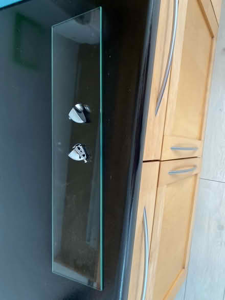 Photo of free Glass floating shelf with fittings (Stockwell) #1