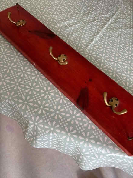 Photo of free Coat hooks on wood base (Bexleyheath DA6) #1