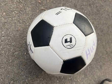 Photo of free Soccer ball (Grove Rd and Harris) #1