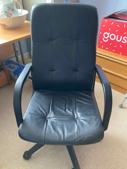 Photo of free Black office chair (Llandrindod LD1) #1