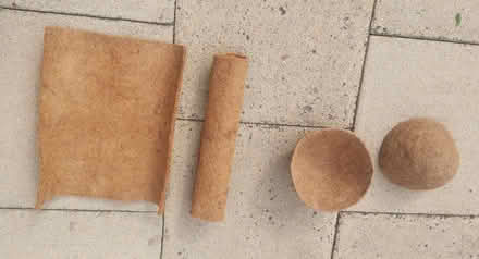 Photo of free 2 x Hanging basket liners 10" and flat coco liner (West Drayton UB7) #1