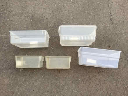 Photo of free Plastics tubs/containers (Grove Rd and Harris) #1