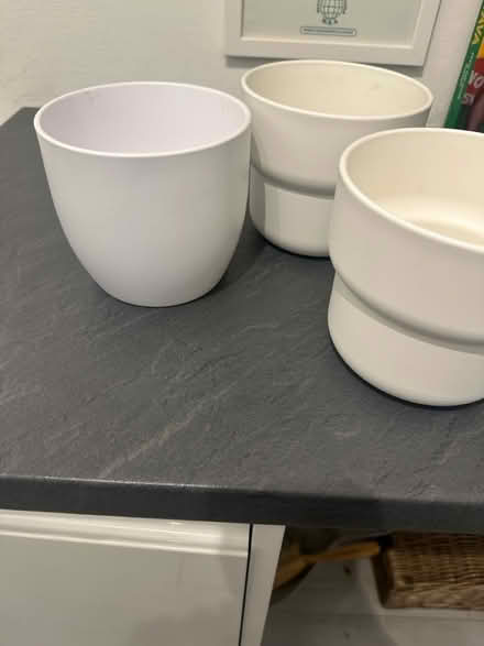 Photo of free Three small plant pots (Purley) #1