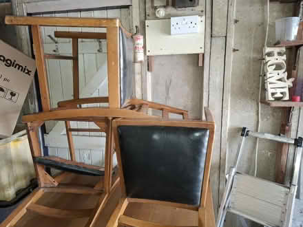 Photo of free Solid wood table & 3 chairs (Hadleigh SS7) #4