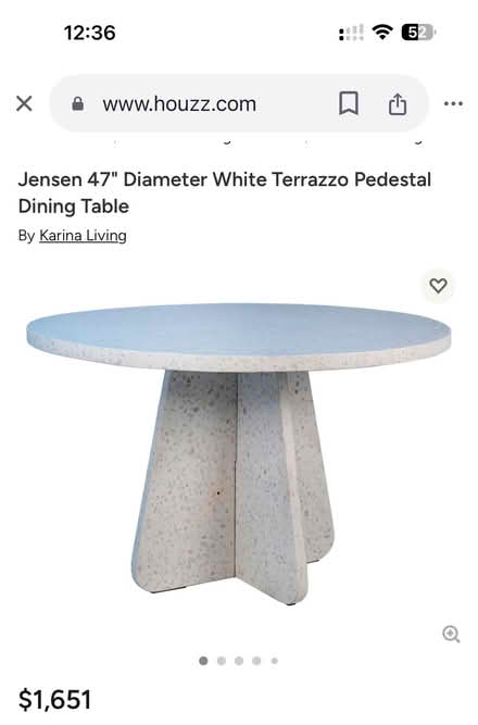 Photo of free 48” Stunning Terrazzo Table TOP (Long Beach) #1
