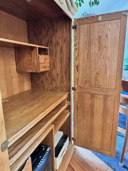 Photo of free Oak Desk Cabinet (NW) #4