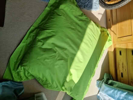Photo of free Large green bean bag approx 3' x 4' (Hackthorpe CA10) #1