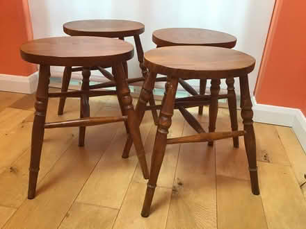 Photo of free A set of 4 wooden stools (Chesham HP5) #1