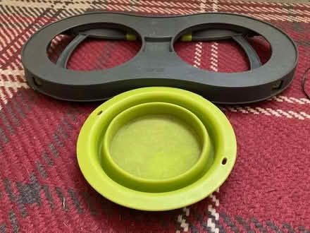 Photo of free Foldable dog bowl stand with collapsible bowl (Port of Wisbech PE13) #1