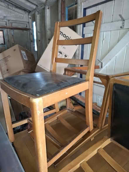 Photo of free Solid wood table & 3 chairs (Hadleigh SS7) #3