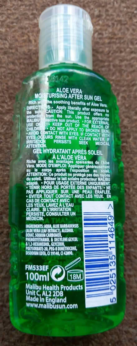 Photo of free 100ml Malibu Aloe Vera, Moisturising After Sun Gel (DA8) #2