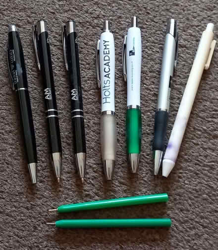 Photo of free 9 Black pens (DA8) #1