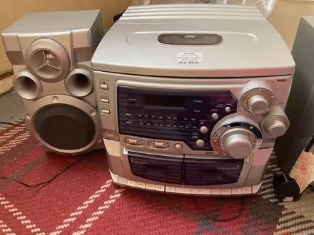 Photo of free Twin cassette, radio and CD player with speakers (Port of Wisbech PE13) #2
