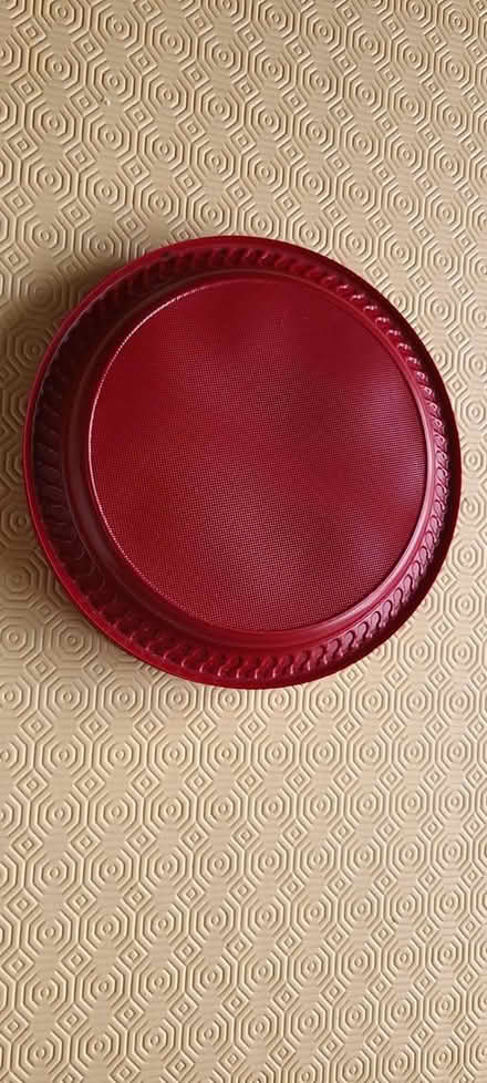Photo of free Red Plastic Reusable Picnic Plates (TF2) #2