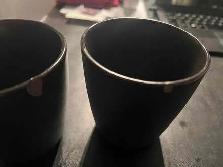 Photo of free Black ceramic mugs, small chip (SE1) #2