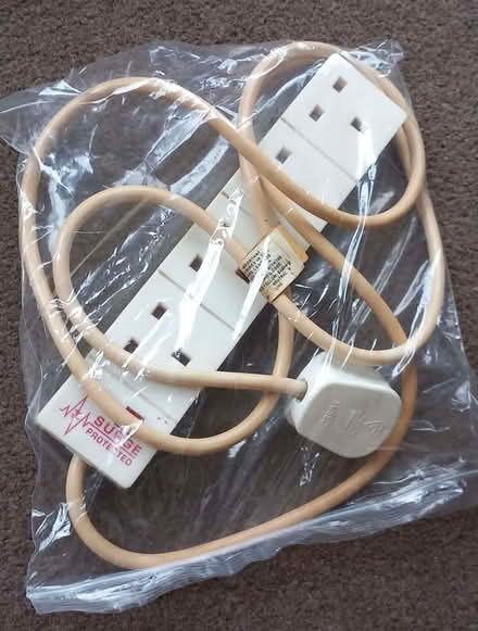 Photo of free 2 - Extension Lead - 4 Sockets, Approx 190cm Cable (DA8) #1