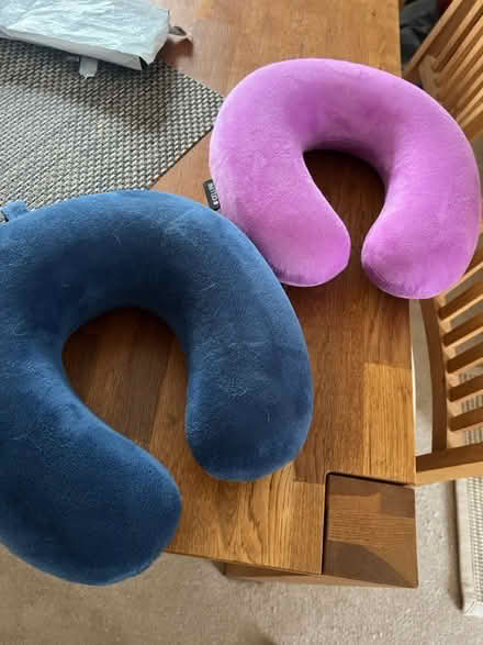 Photo of free Two Travel cushions (Worcester Park KT4) #1